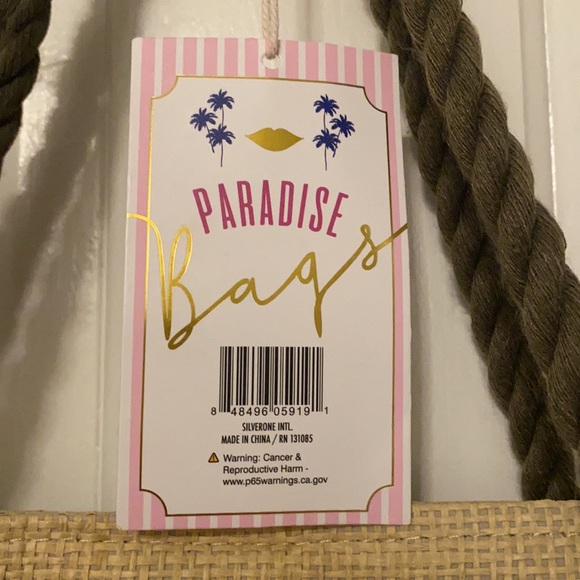 NWT Paradise Bags - Tan/Neutral Starfish Shoulder Tote Bag - Beach/Vacation Bag - Picture 8 of 9